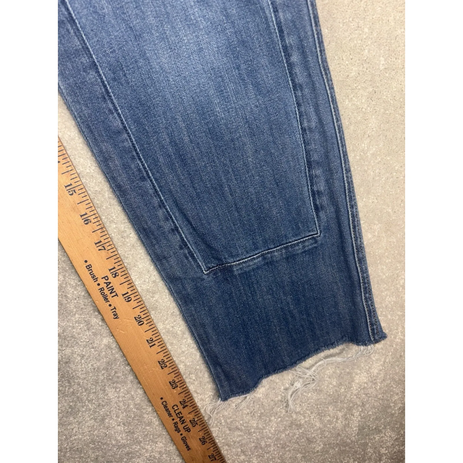 Anthropologie Pilcro High Rise Patchwork Slim Boyfriend Women's Jeans Sz 25 Boho - Image 10