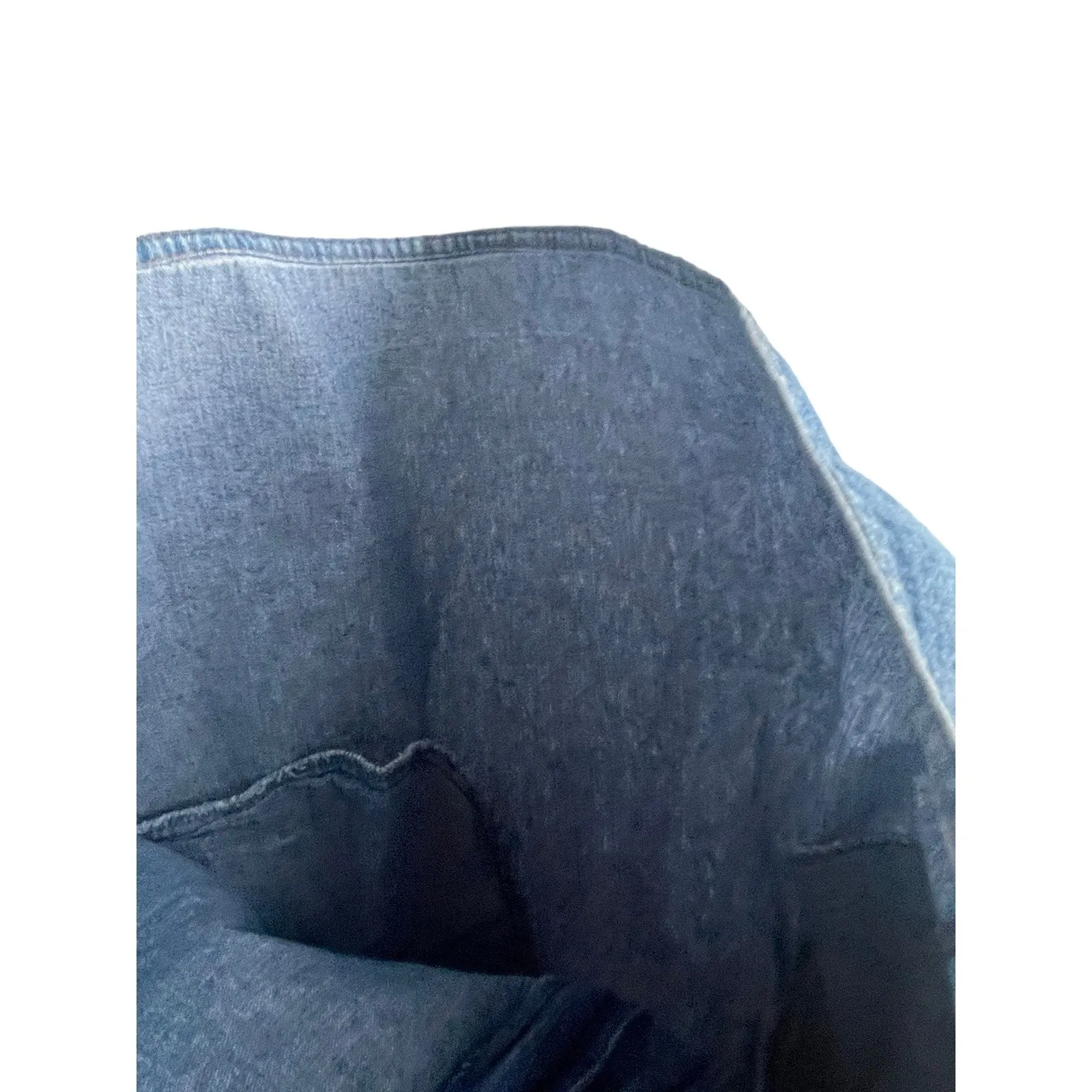 Central Falls Vintage 90s USA Women's Size‎ 8 Button Up Denim Mini Skirt Blue - Image 4