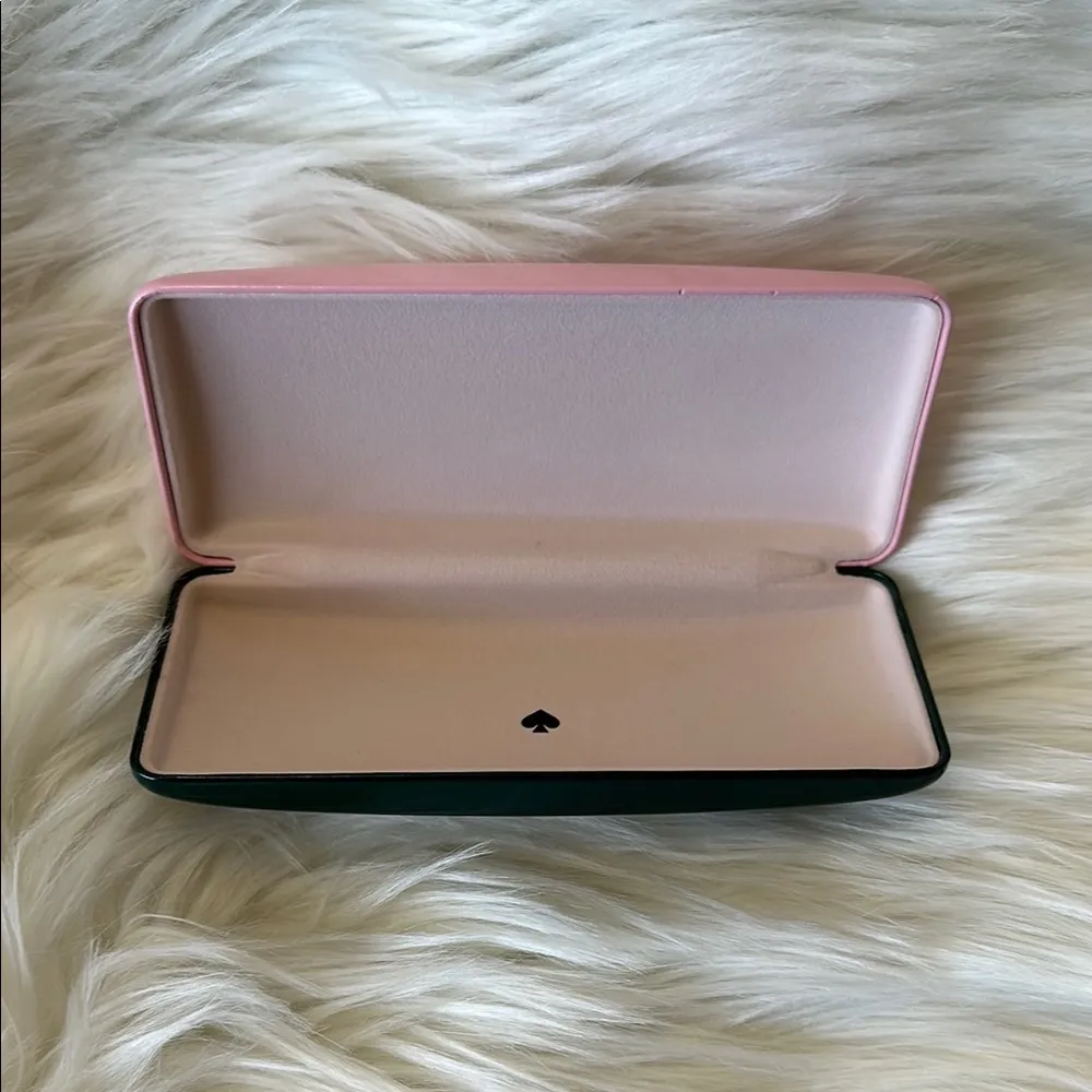 Kate Spade Pink and Green Sunglasses Eyeglasses Case Only - Image 2