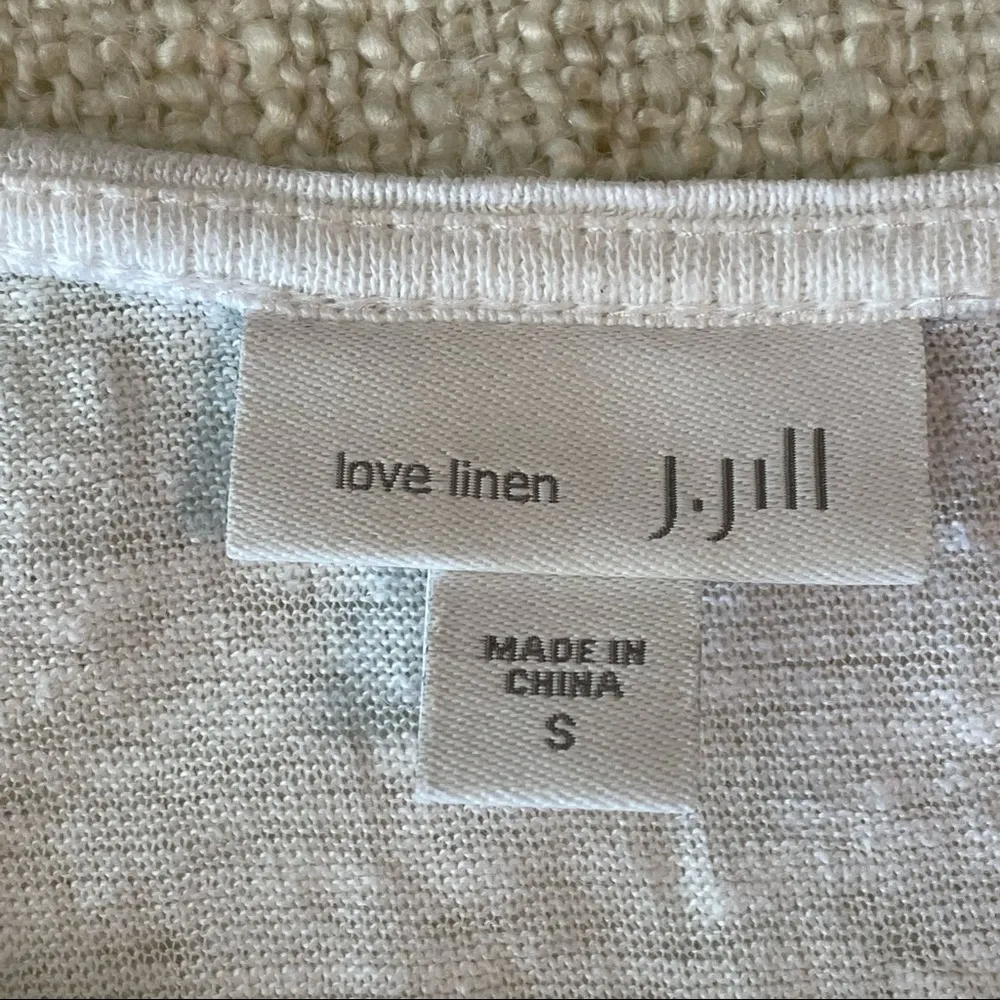 J Jill Women’s Tropical Themed Linen Tank Top - Image 11