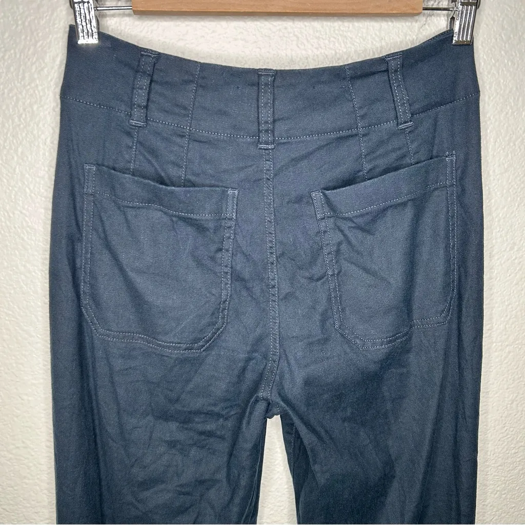 Maeve by Anthropologie The Colette linen blend pants blue 25P - Image 12