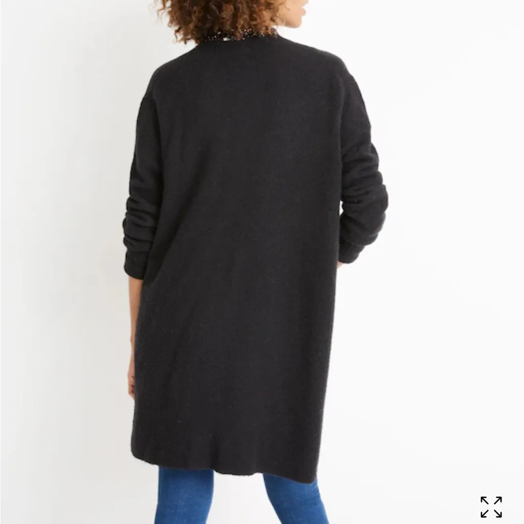 Madewell Black Kent Cardigan Sweater in Coziest Yarn Medium - Image 3