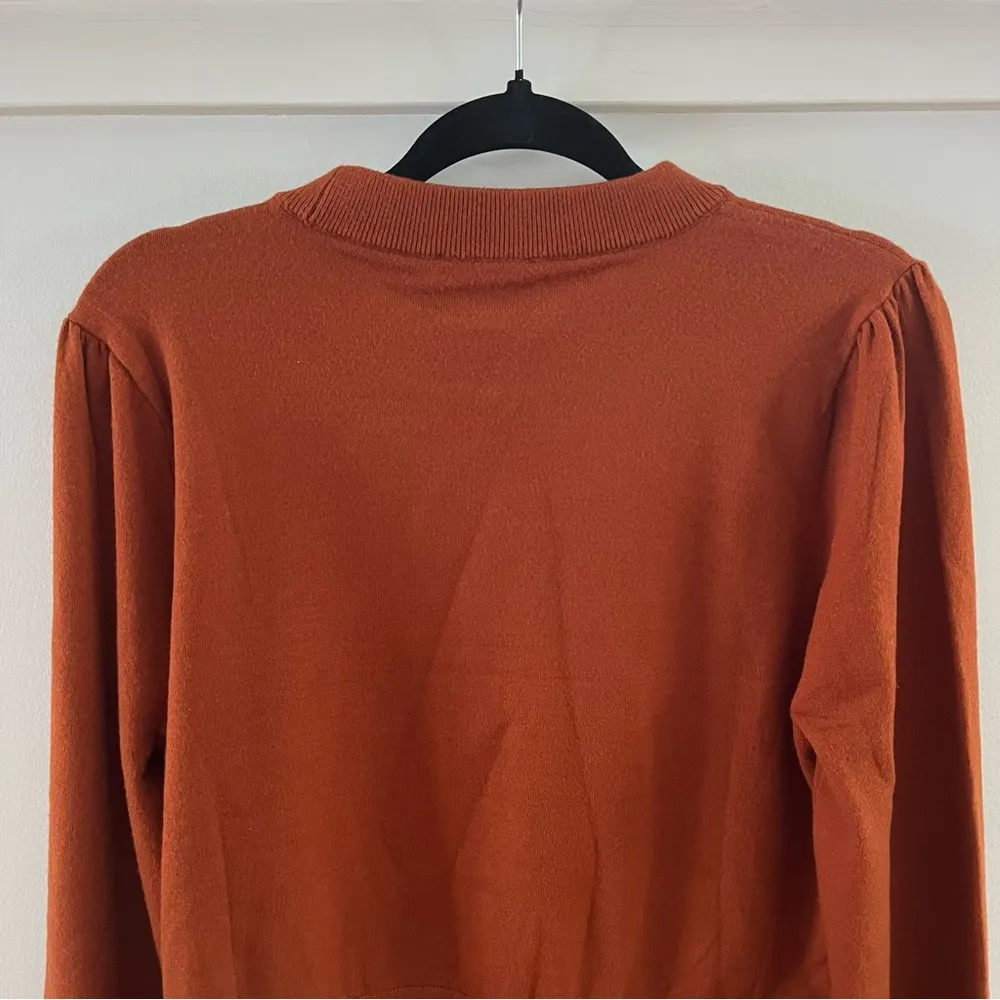 BB Dakota Steve Madden Burnt Orange Sweater Size Large - Image 10