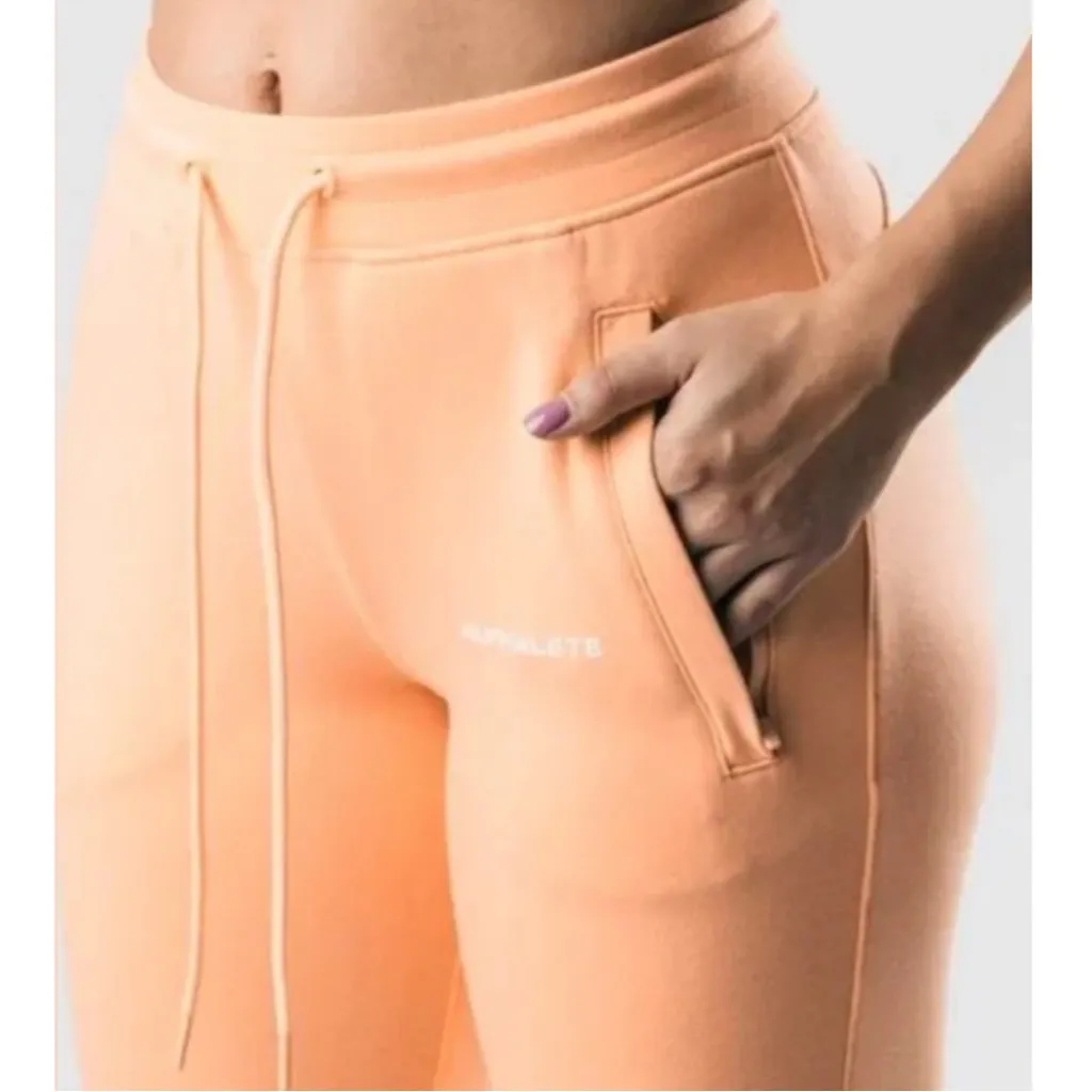 NEW Alphalete Essential Core Joggers Orange Frost - Image 3