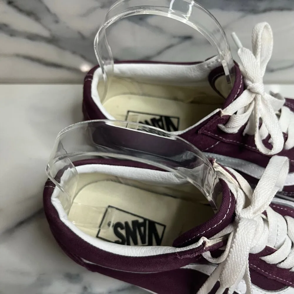 Vans | EUC Burgundy Low Top Suede Leather Sneakers Men Sz 7 Women Sz 8.5 - Image 2