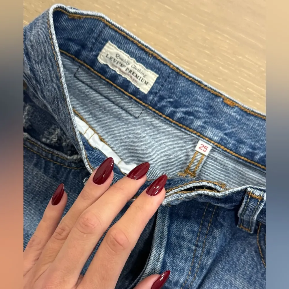 Levi’s Distressed Denim Mini Skirt - Image 3