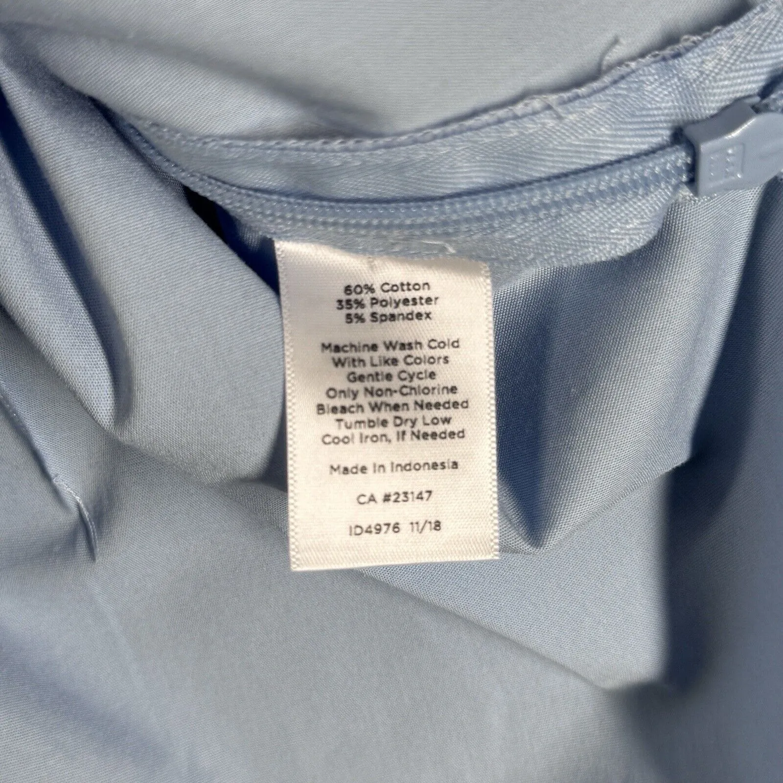 Talbots Shirt Womens XS Light Blue‎ Neutral Boho Preppy Cottage Casual Office - Image 6