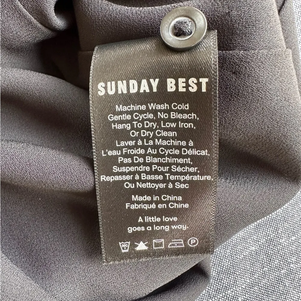 Aritzia Sunday Best Poppins Long Sleeve Mini Dress Black | 2 - Image 12