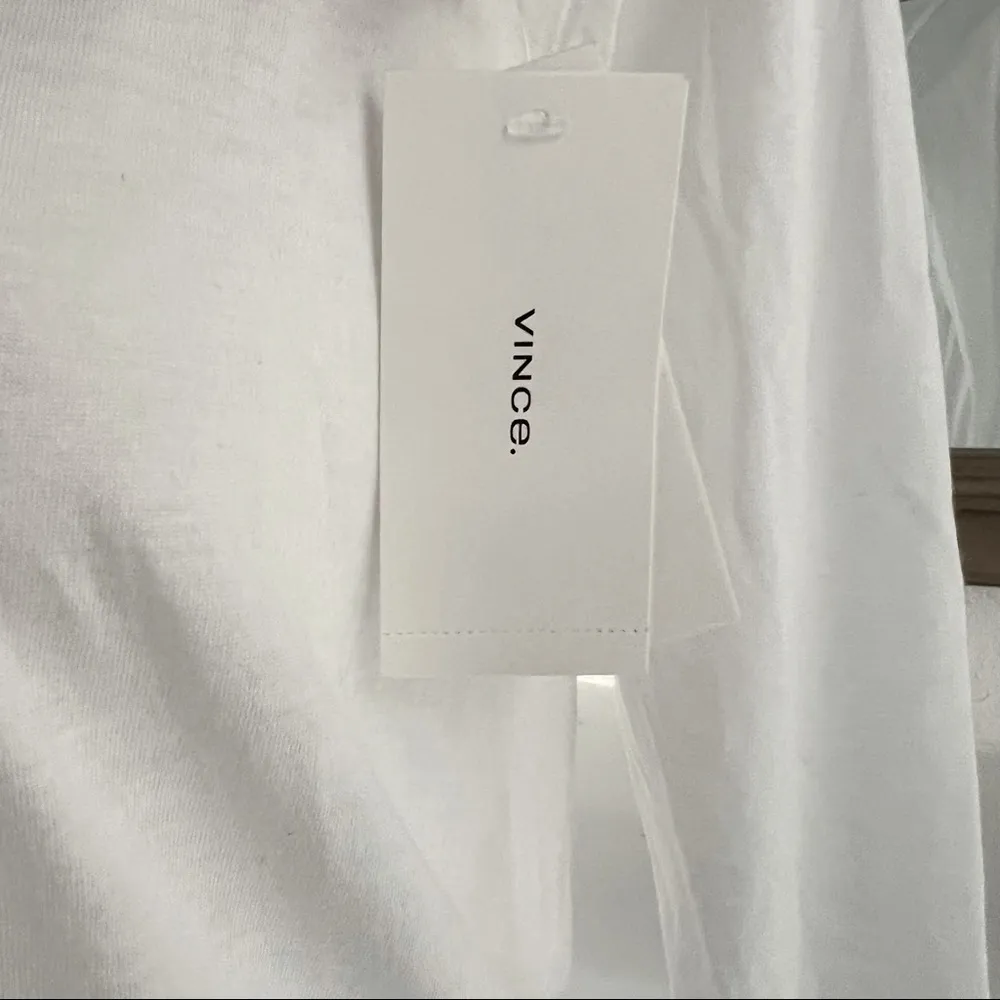 Vince Long Sleeve Top Pima Cotton Crew Neck T-Shirt Size M NWT - Image 4