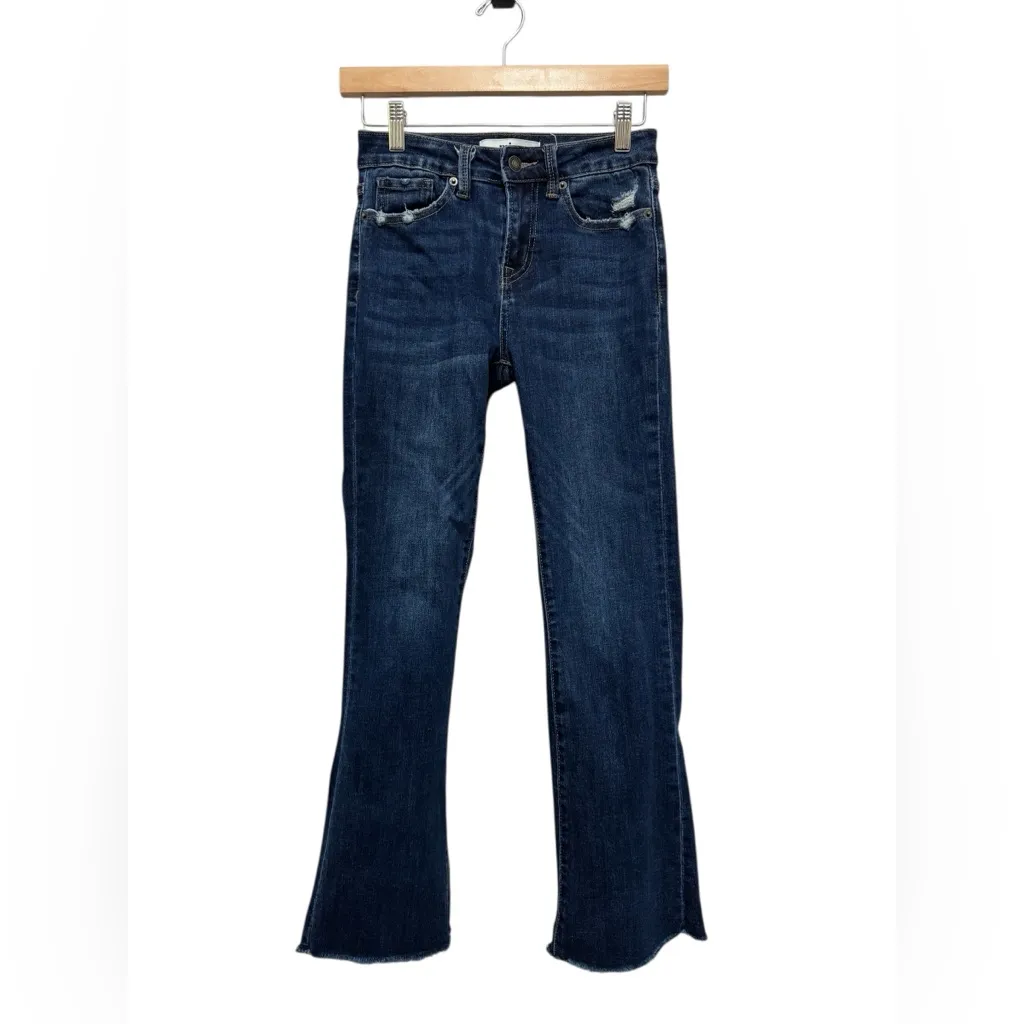 Mica Los Angeles Mini Flared Jeans Blue Size 24 - Image 4