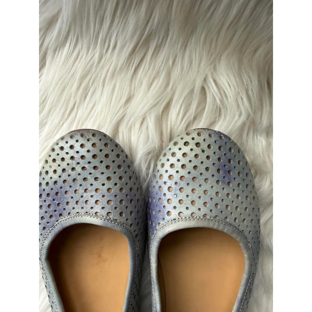 Bed Stu Watusi Leather Perforated Ballet Flats - Image 4