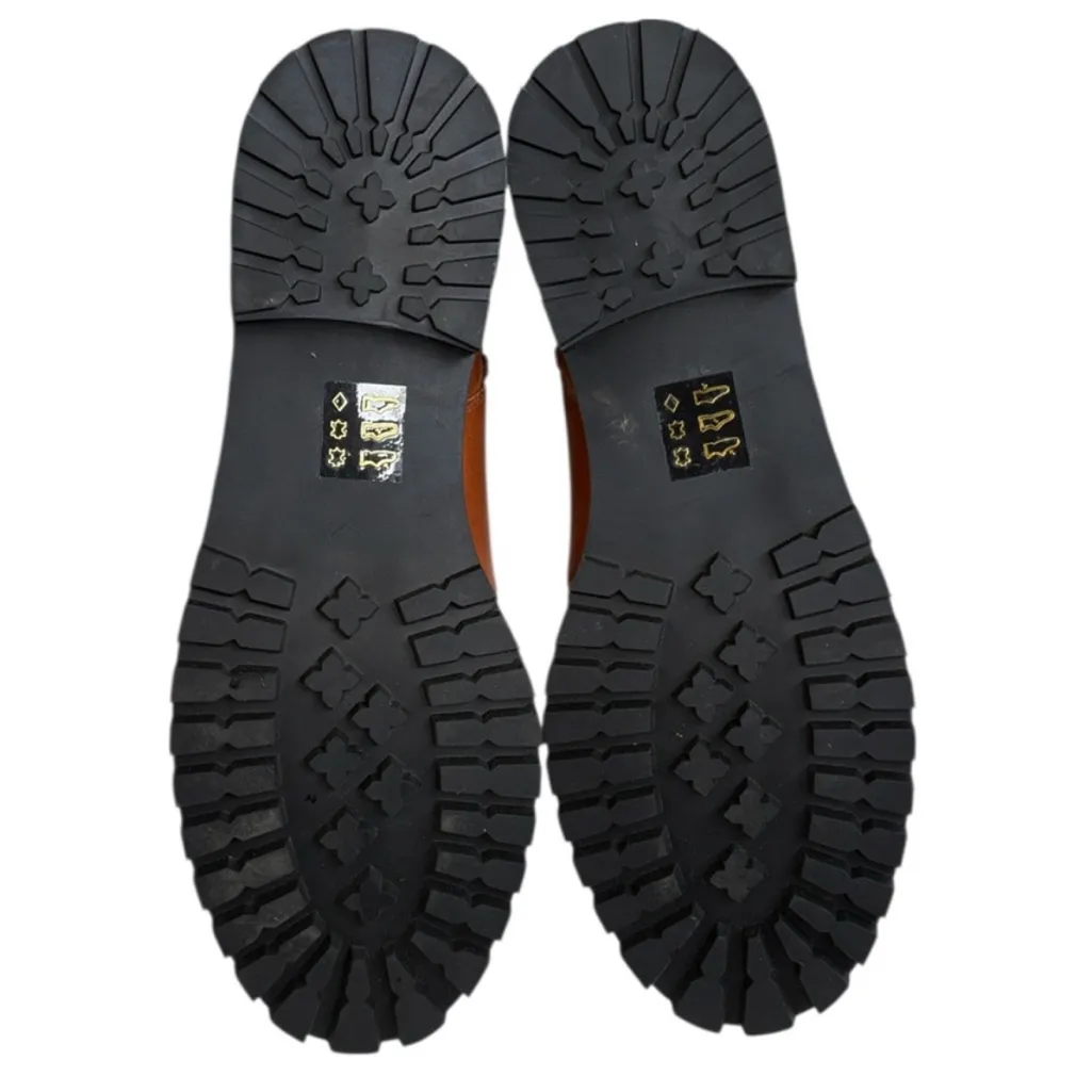 EUC J. Crew Leather Gwen Lace Up Lug Sole Mid-Calf Boots Brown Size 10 - Image 12