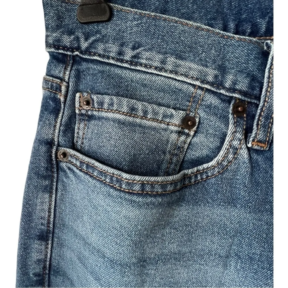 Women's jean Boot cut cowgirl built in flew blue washer plus size casual 34x32 - Image 4