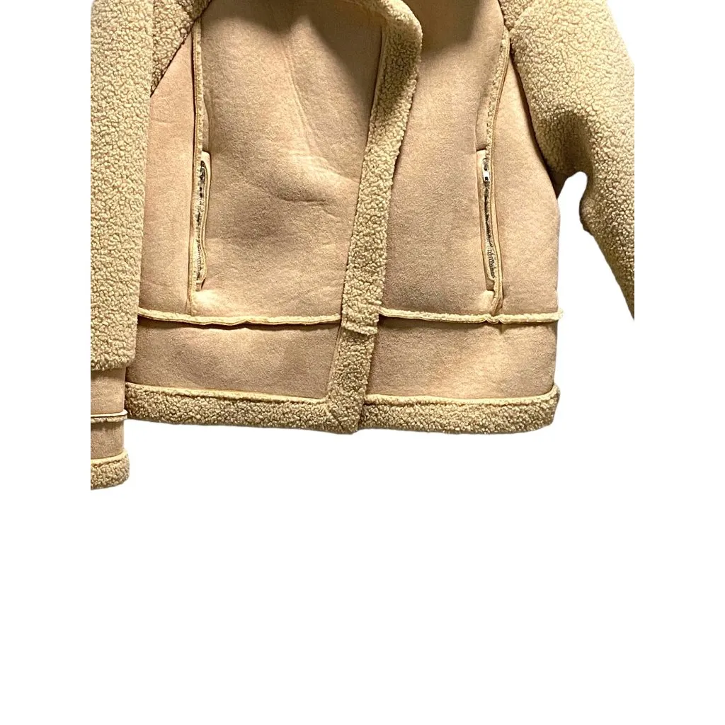 Princess Polly Moondance Jacket Beige Size S/M - Image 7