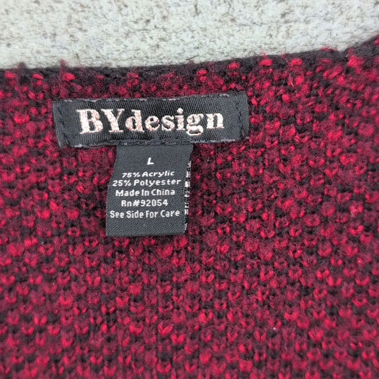 BYDesign Open Front Long Cardigan Sweater | Open Front Long Sweater Black Size L - Image 6