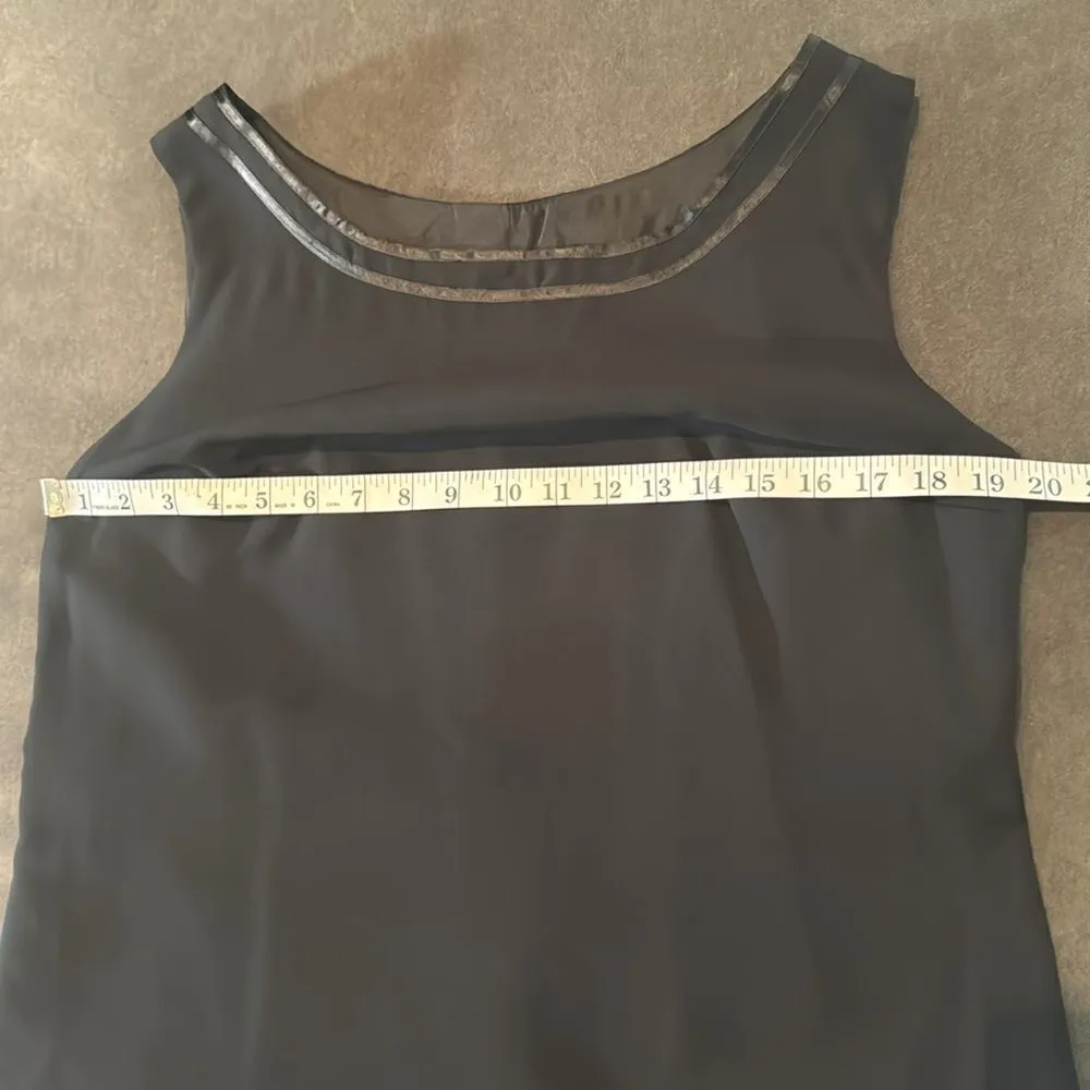 Women’s Black Chiffon 3 Piece Formal Pants Suit Ribbon Detail Size 14 NEW - Image 8