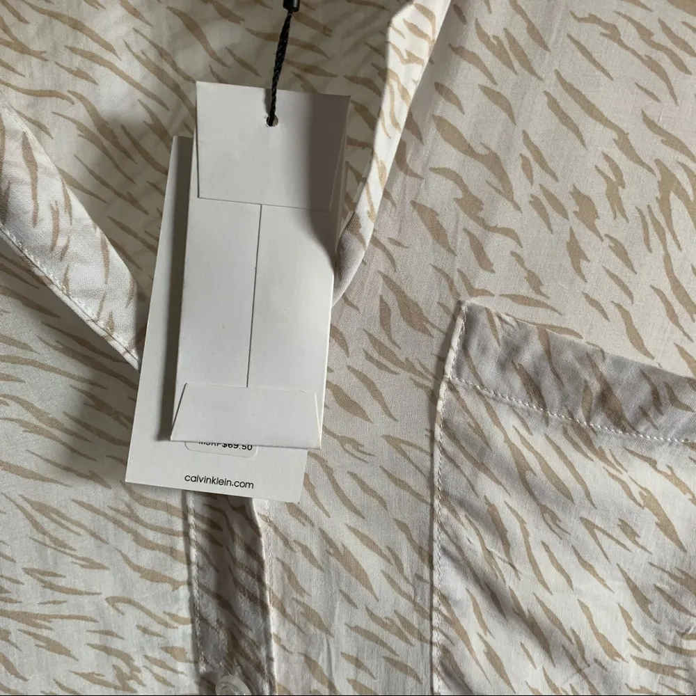 Calvin Klein Animal Print Blouse - Image 4