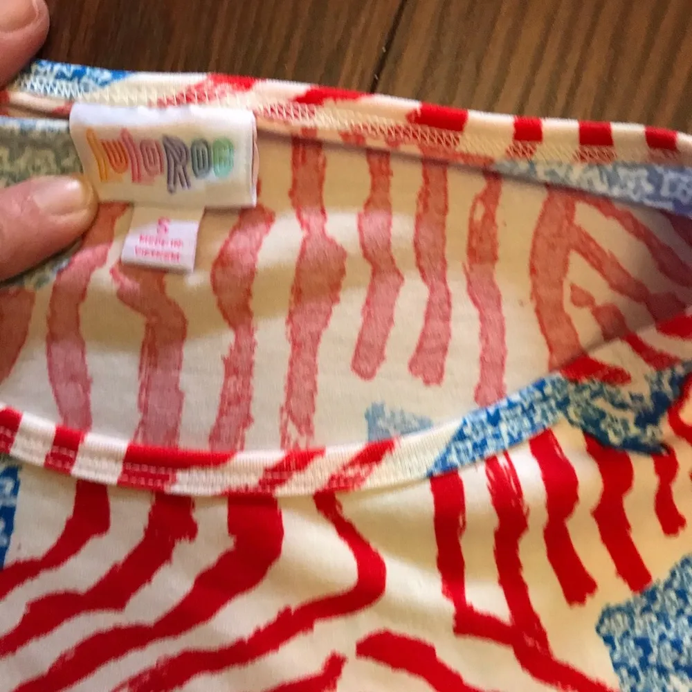 Lularoe American flag Irma top - Image 3