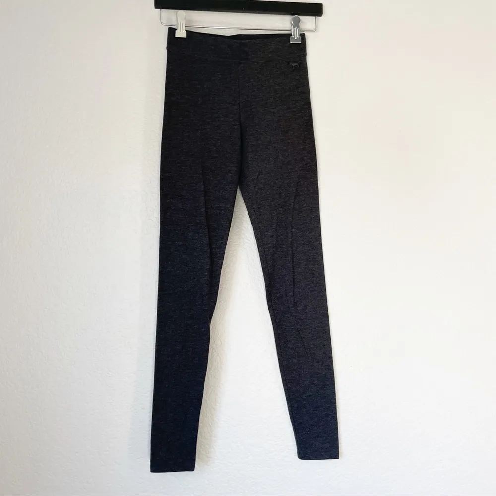 𝅺PINK VICTORIA’S SECRET Essential Leggings Dark Gray XS - Image 2