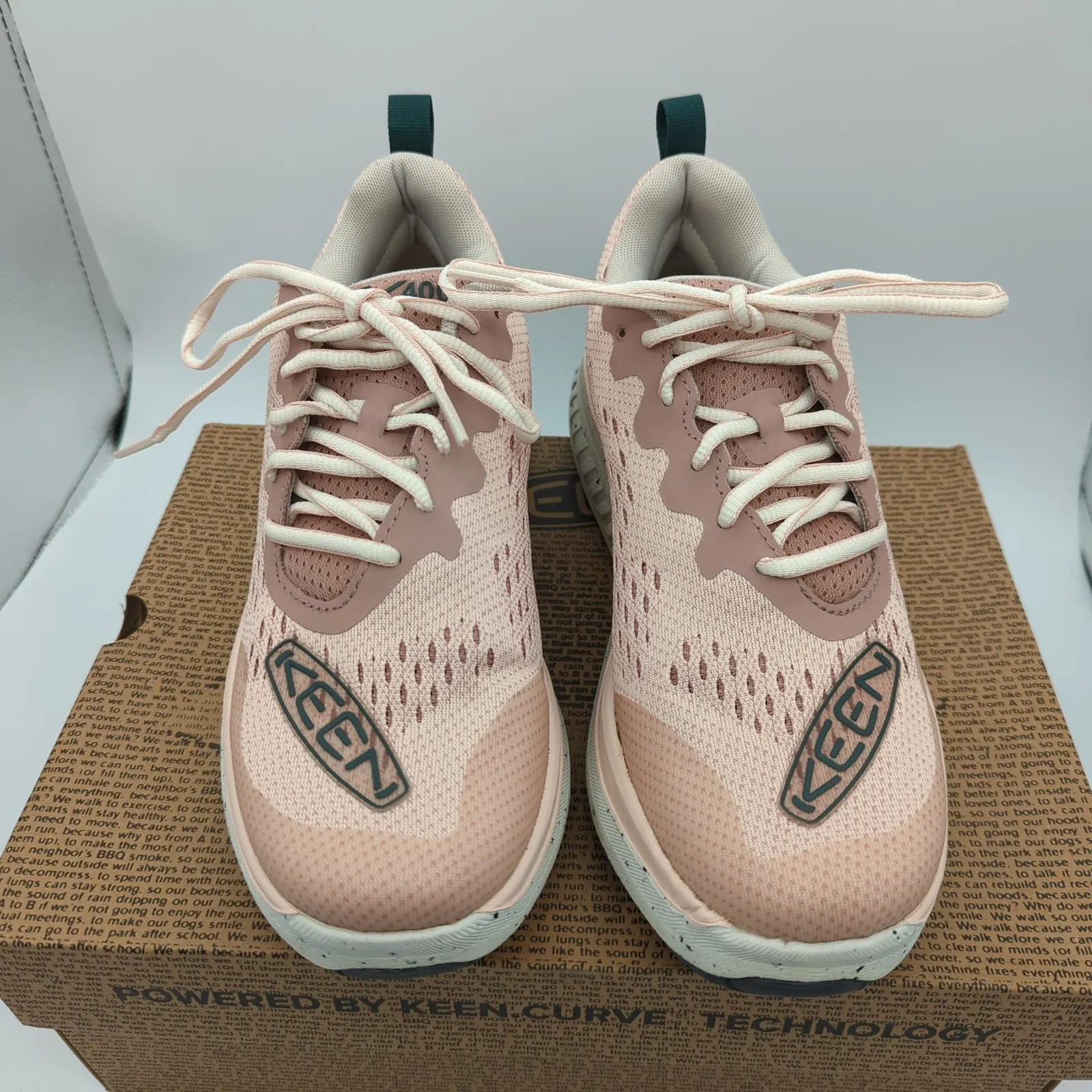 KEEN WK400 Walking Shoes Fawn Peach Women's Pink Athletic Sneakers 10 1027475 - Image 4