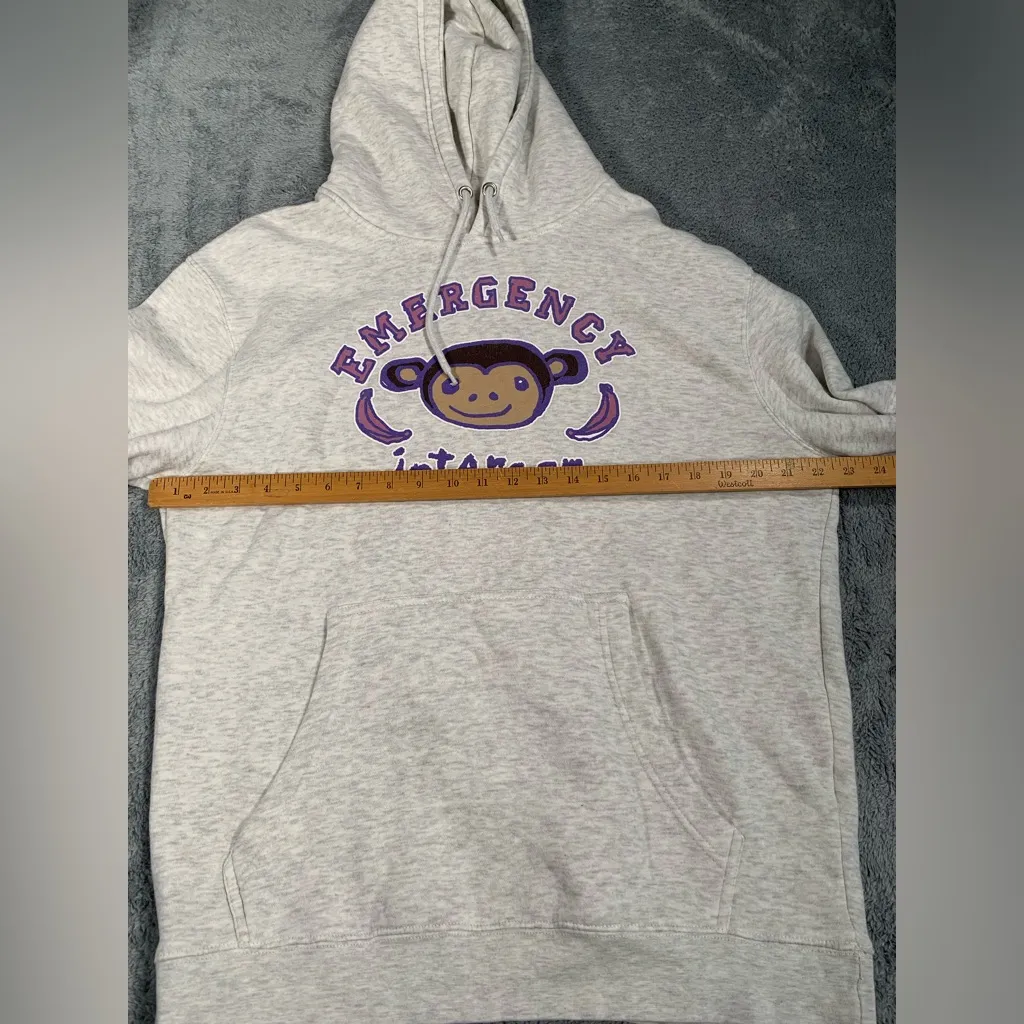 Emergency intercom hoodie podcast large Gray - Image 3