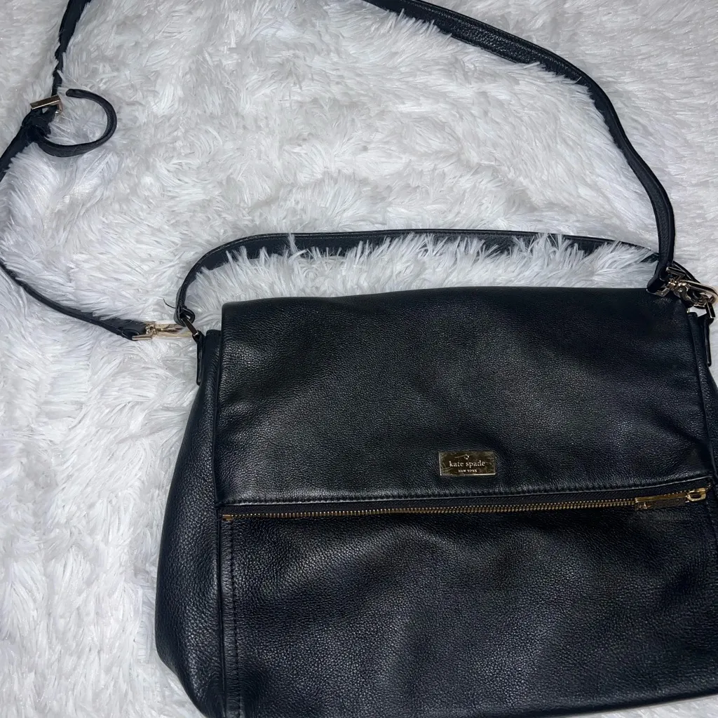 Kate Spade Black Multi Function Bag Shoulder and Crossbody Bag Fold Over - Image 2