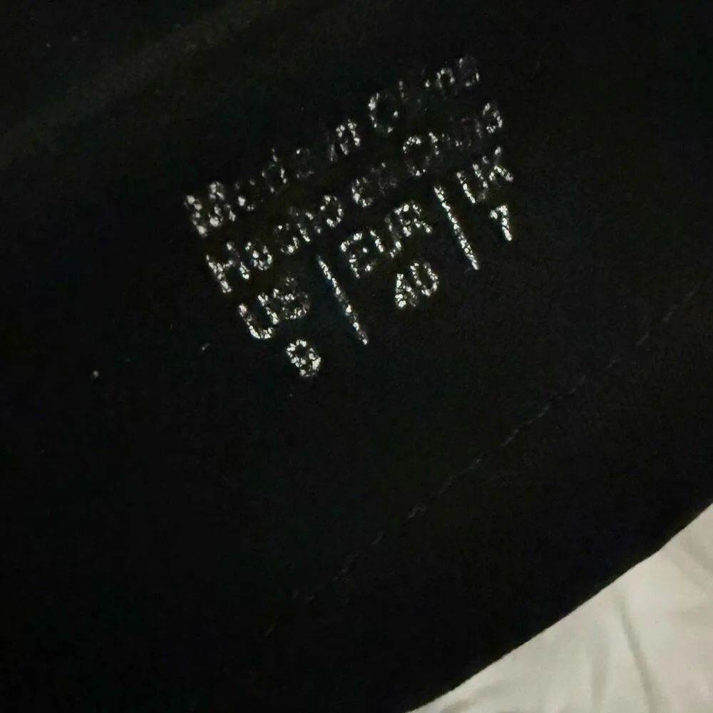 ALDO | Black Riding Style Lace Back Over Knee Tall Boots Faux Suede | Size 9 - Image 11