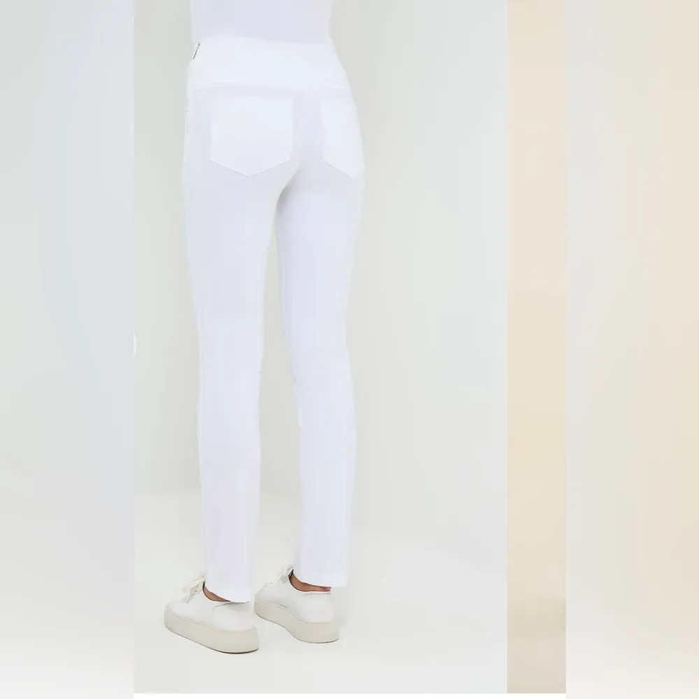 Anatomie The Sonia Curvy High Rise Pants White Size L - Image 11