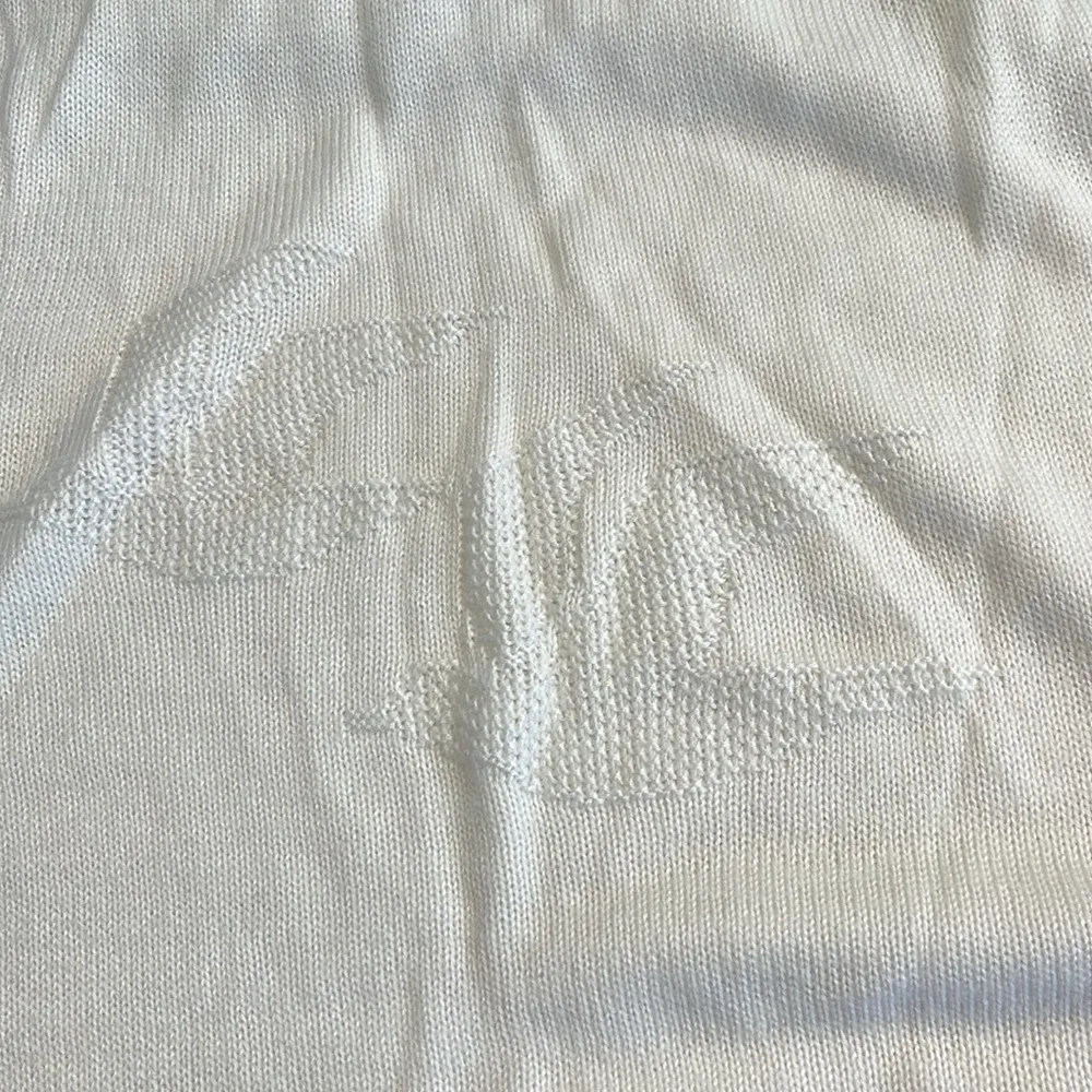 Keneth Too Vintage White Sweater with Red and Blue Stripes Size undefined - Image 3