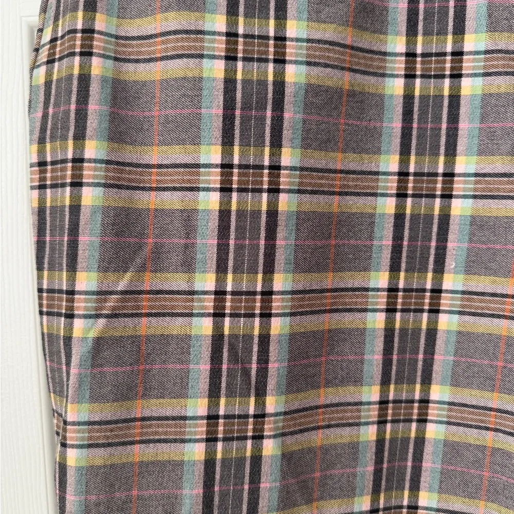 Anthropologie- Multicolored Plaid Capri Pants - Image 4
