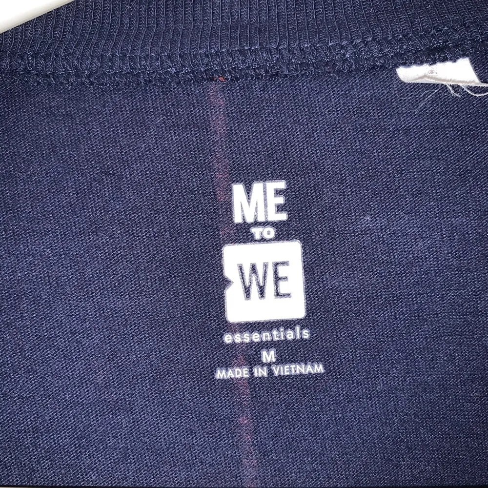 Pacsun navy blue red white green striped tee - Image 4