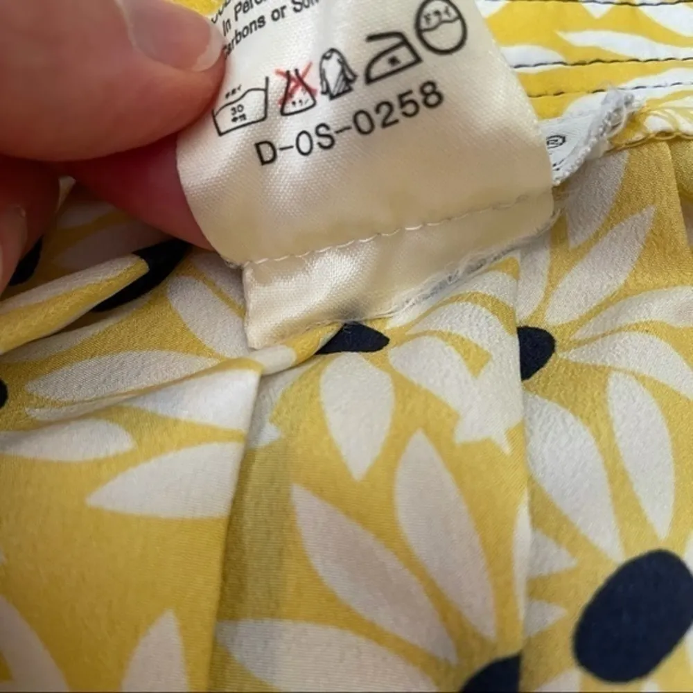 Vintage  London Yellow Floral 2-Piece Blouson Midi Dress - Image 11