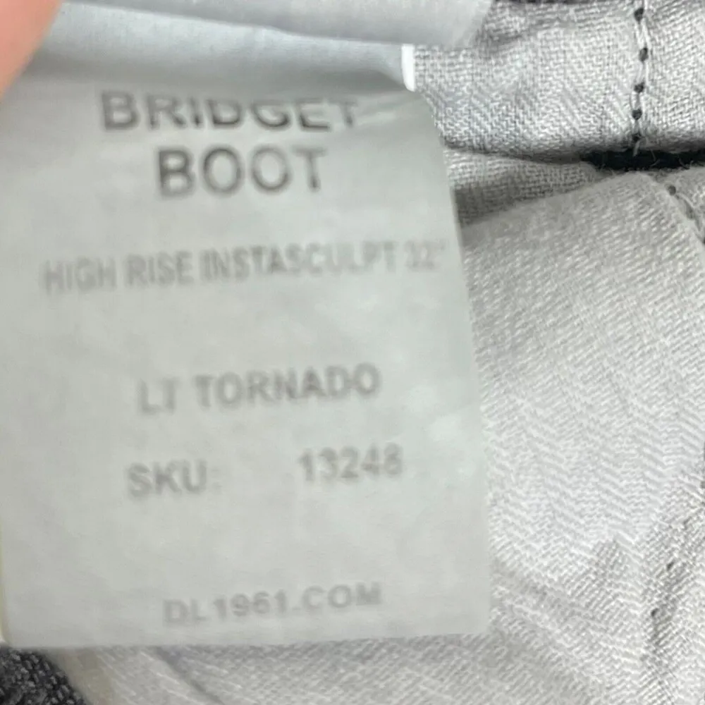DL1961 Bridget Boot High Rise Instasculpt 32In Lt Tornado New NWT Womens Size 23 - Image 12