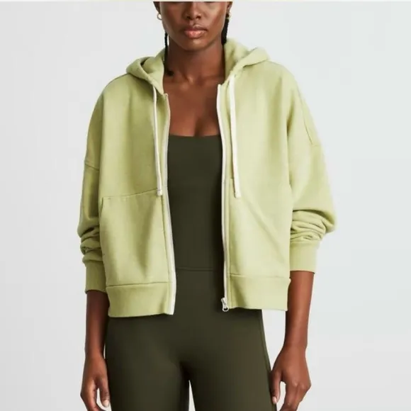 Everlane The Track Jogger and‎ Cropped Hoodie in Heathered Pear Size M - Image 3