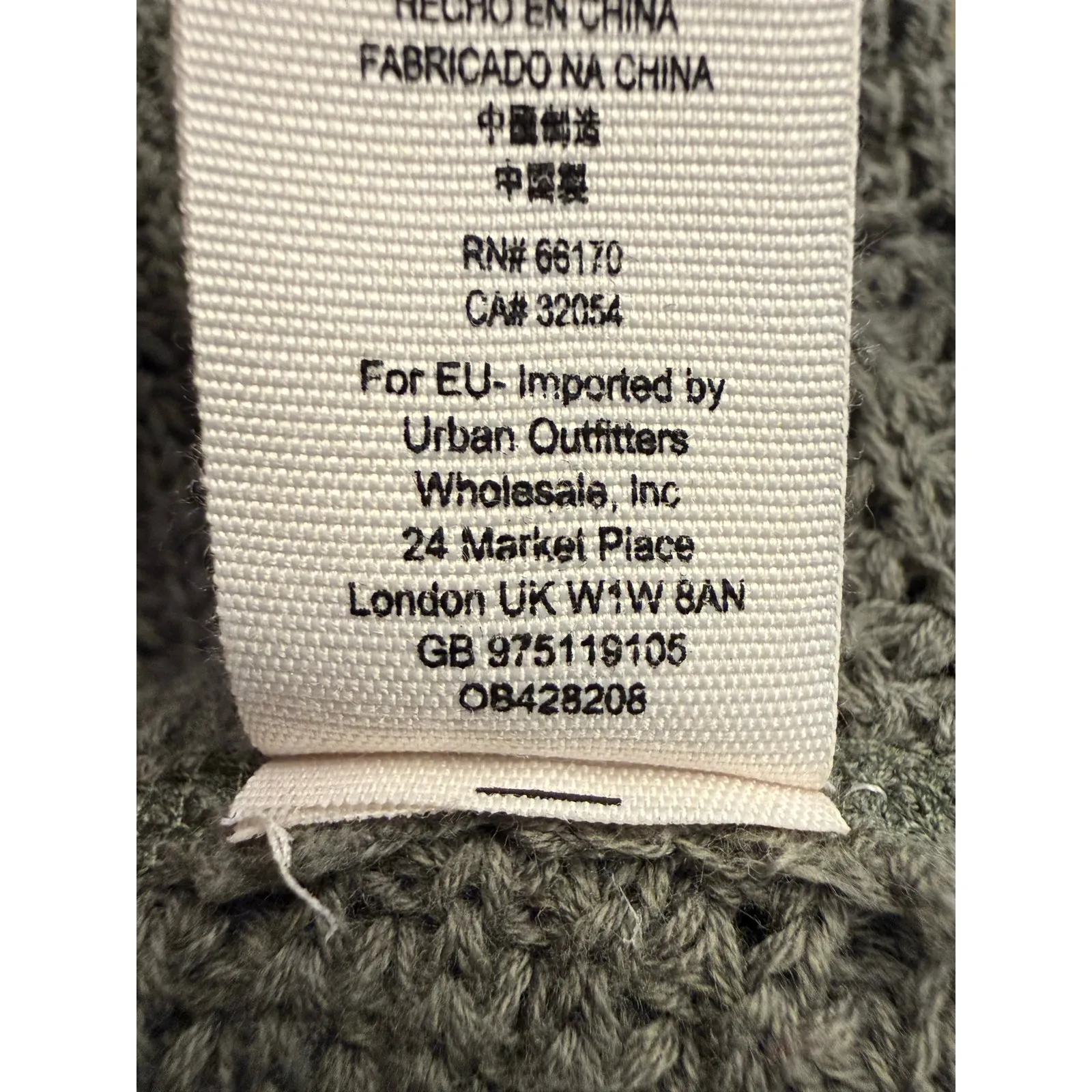 Free People Moonshine Cold Shoulder Thermal Waffle Knit Sweater Women’s L Green - Image 8