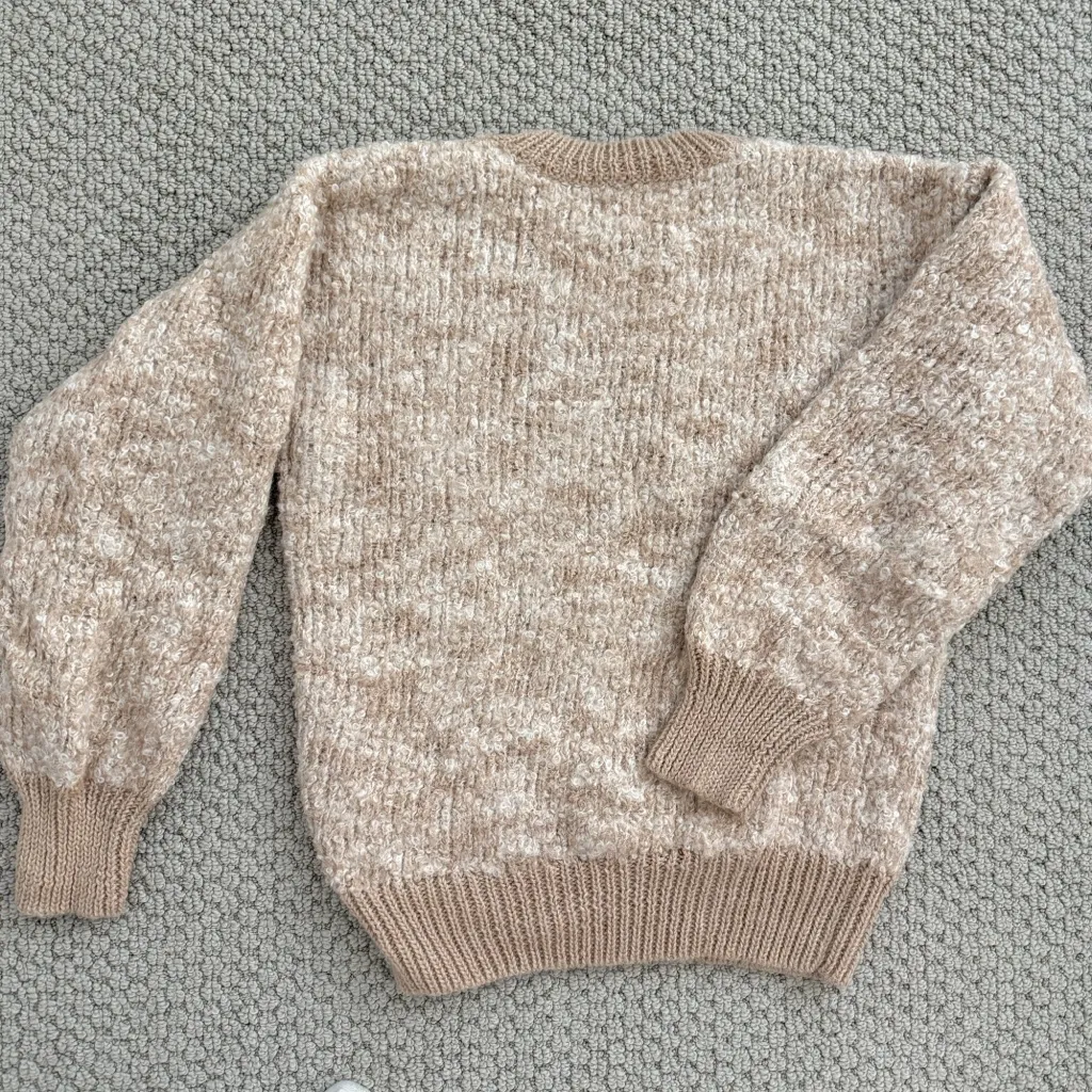 MATE the Label Alpaca Teddy Crew Neck Sweater Womens - Image 2
