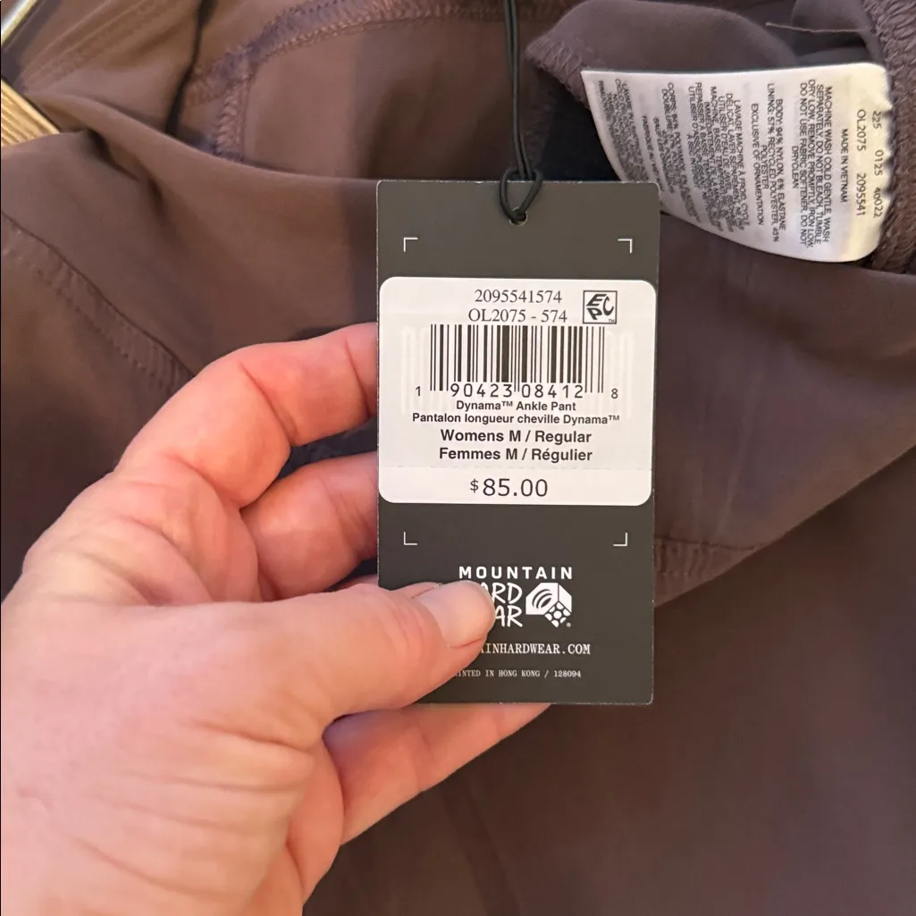Mountain Hardwear Women's DYNAMA 2 Ankle Pants BROWN/Maueve Size M, REG UPF 50 - Image 9