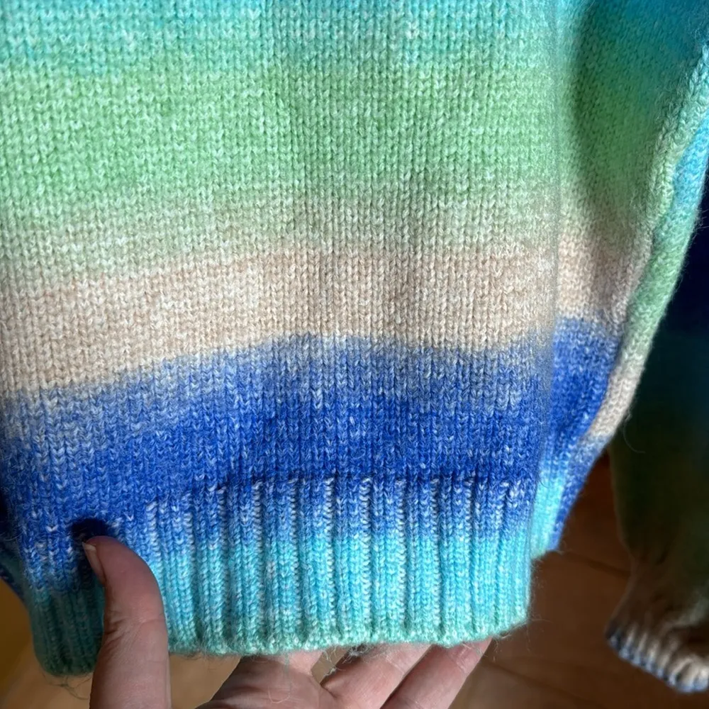 NWOT BIK BOK Multicolor Norwegian Sweater Size XS Oversized - Image 4