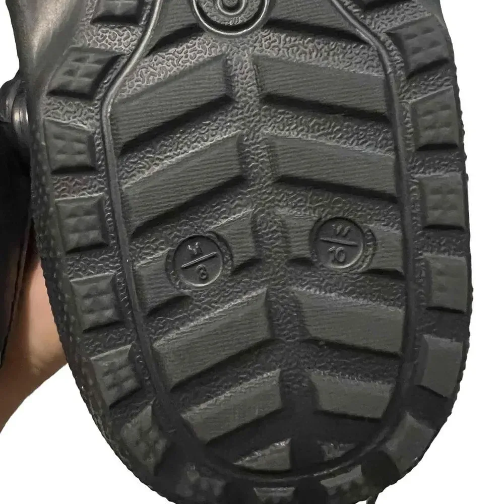 Crocs Closed-Toe Strap Fleece Lining‎ Clogs Size Men's 8 / Women's 10 - Image 7