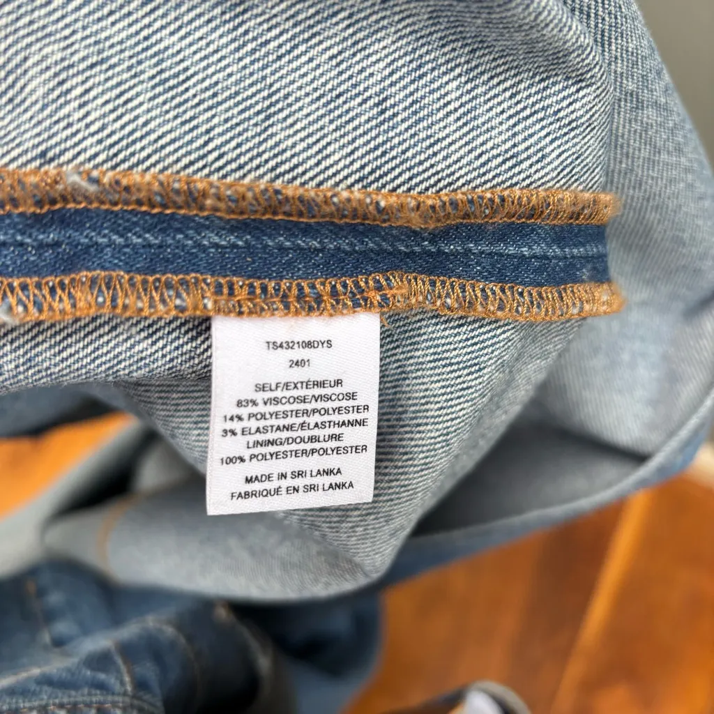 Derek Lam 10 Crosby Denim Midi Skirt Blue 27 - Image 11