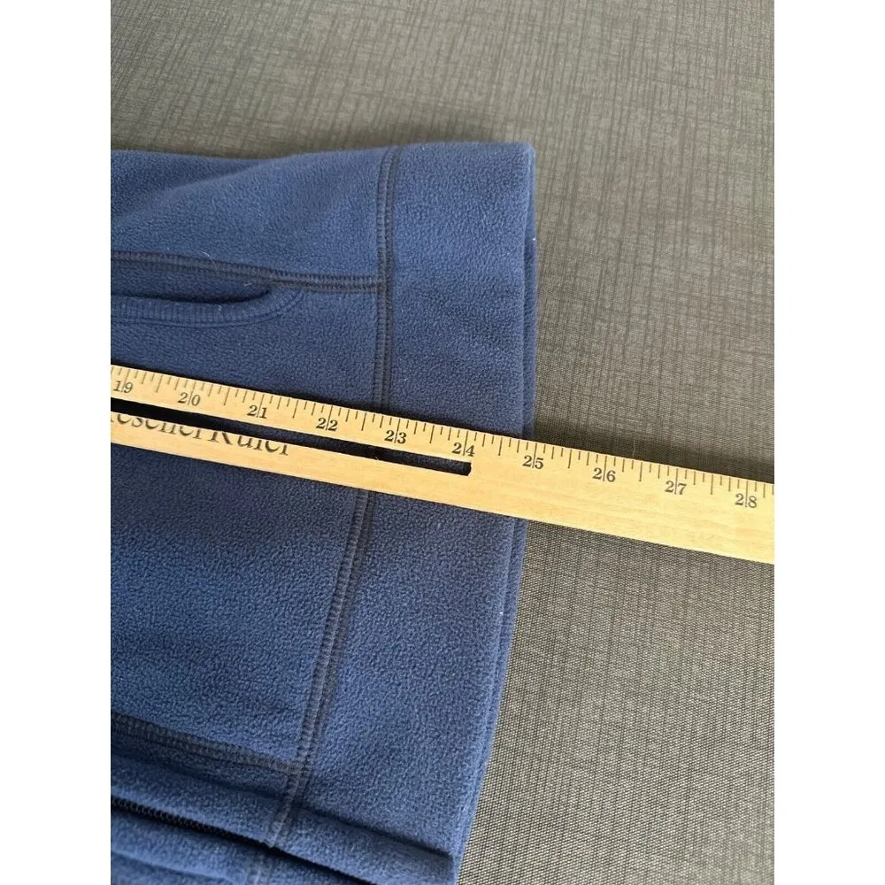 Old Navy Large Vest Sleeveless Fleece Blue Womens 2009 Full Zip Top Mock Neck - Image 5