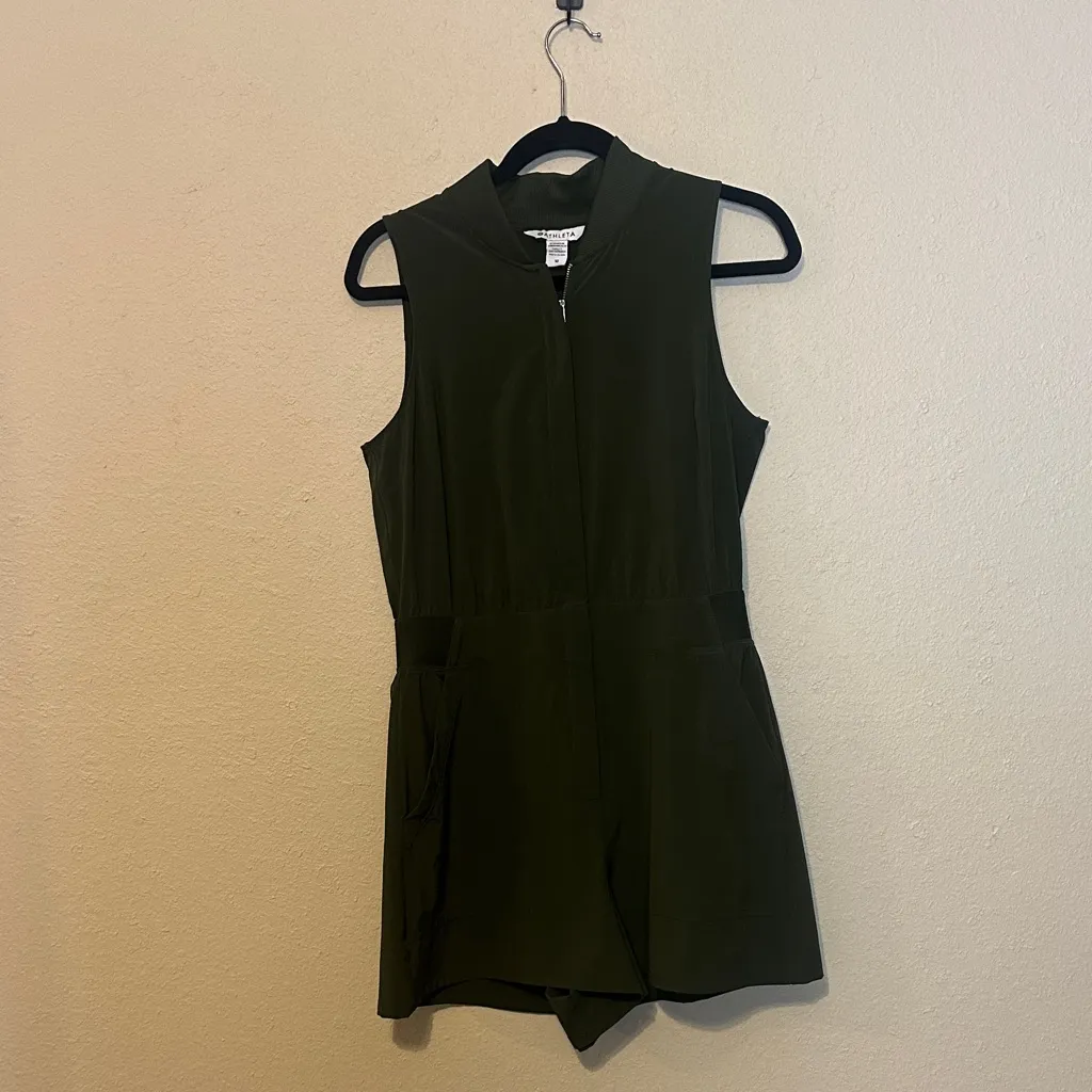 Athleta Brooklyn Utility Romper‎ Size 10 - Image 3