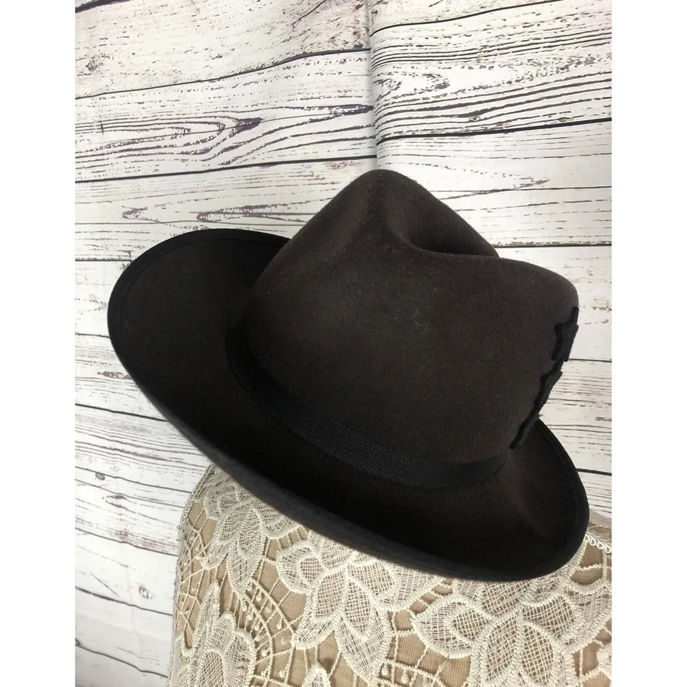 John callanan brown wool Fedora hat - Image 3