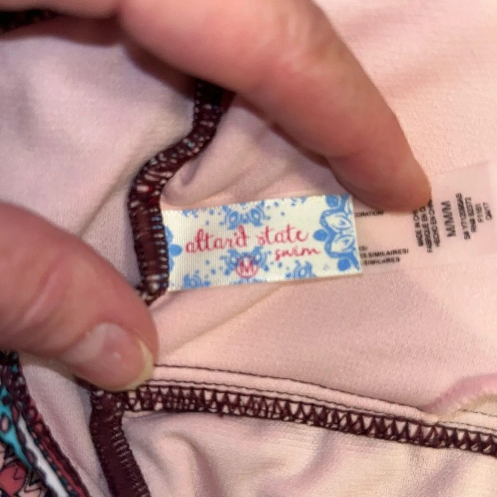 Altar’d‎ State ruffle paisley one-piece bathing suit medium - Image 4