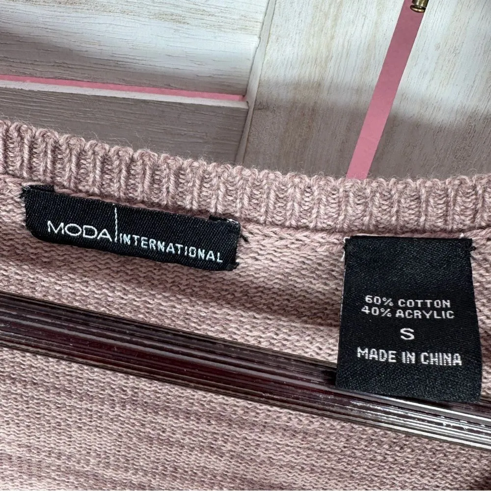 Victoria’s Secret Moda International Knit‎ Sweater Maxi Dress Mauve Pink Small - Image 10