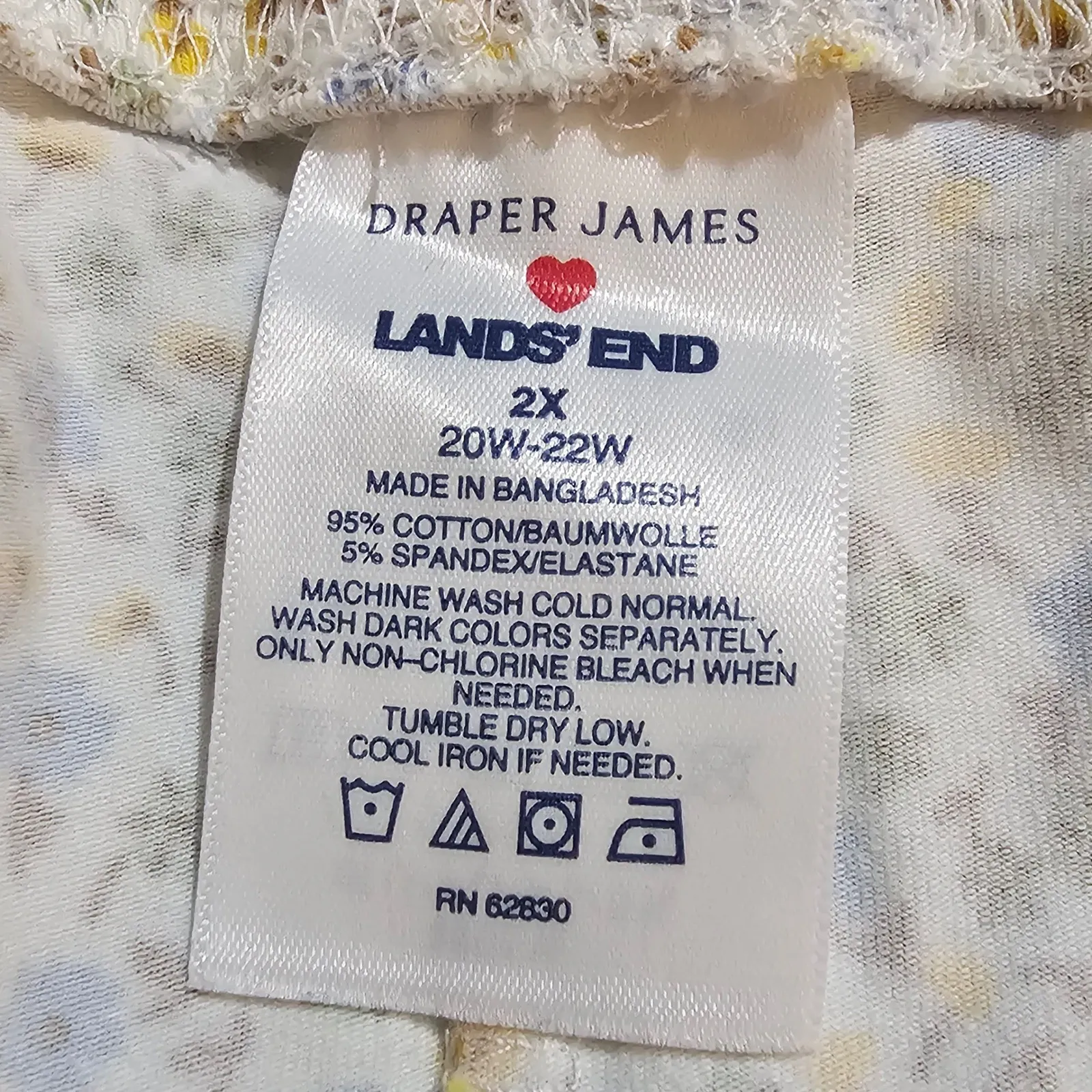 Draper James LL Bean Womens Floral Pajamas 2X - Image 5