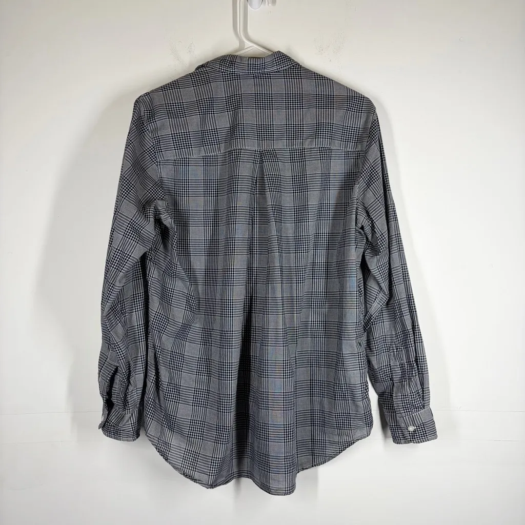 Grayson The Hero Plaid Button Down Top Size 2 or US Small Gray - Image 2