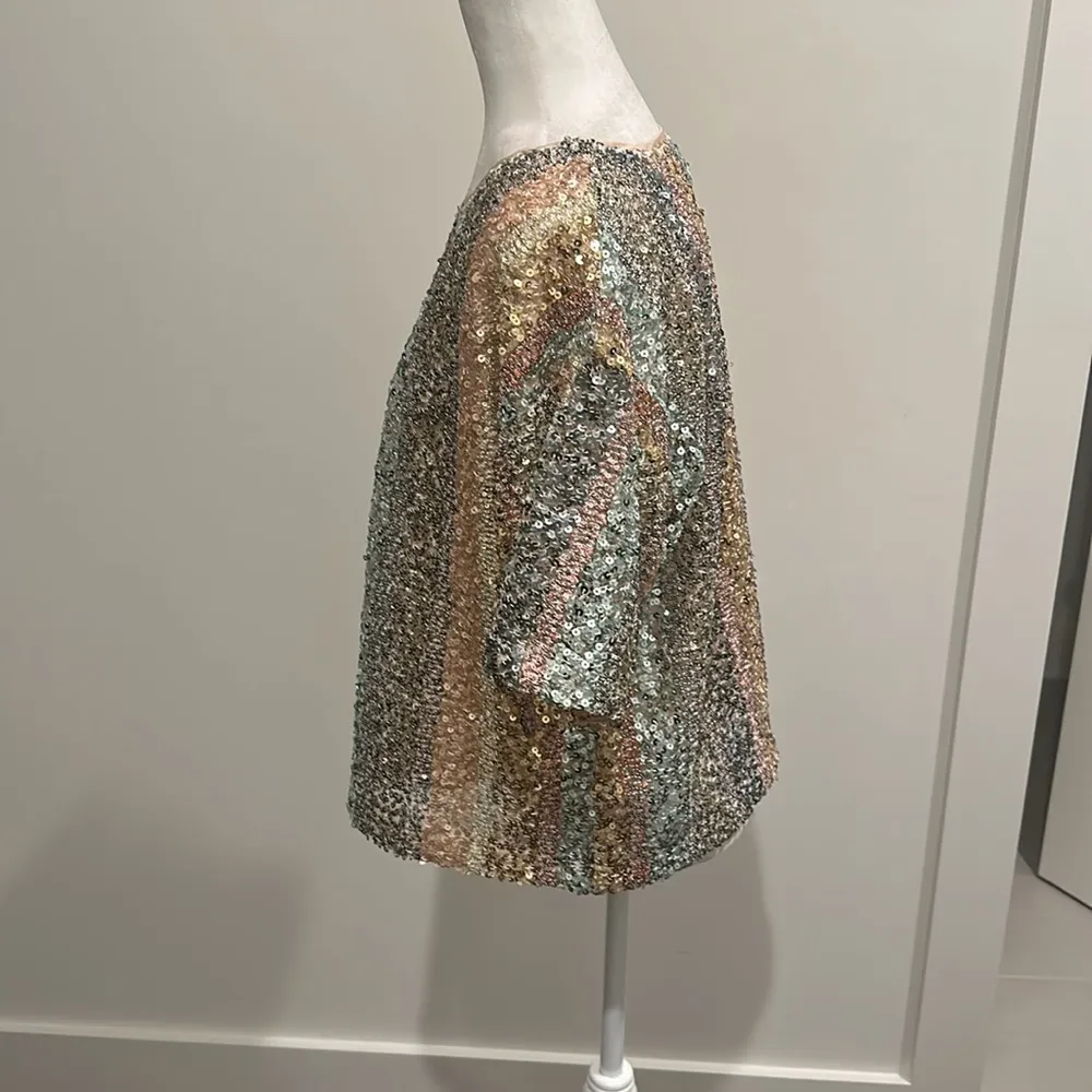 NWT By Together Sequin Top Sz M - Image 2
