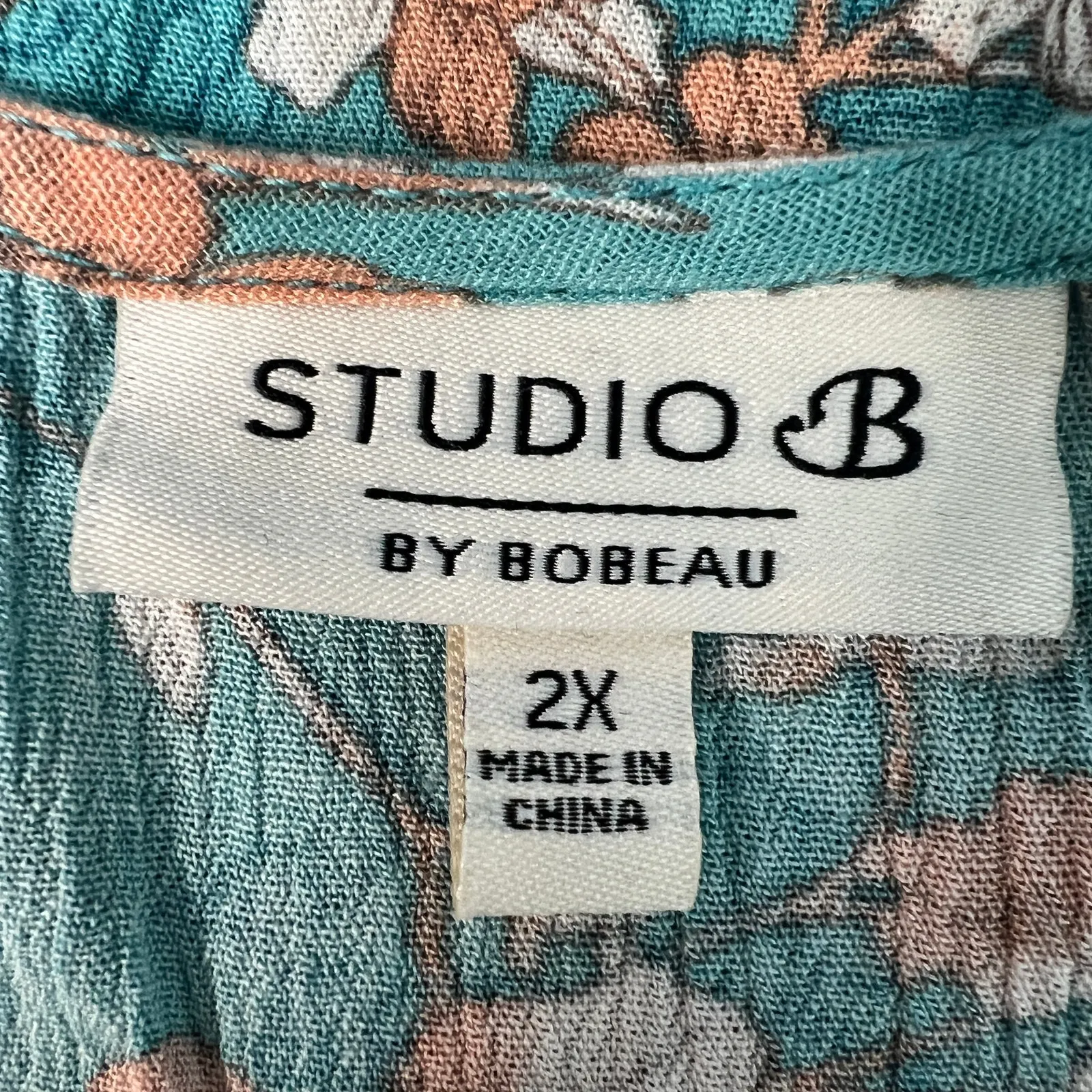 Studio B Top Womens 2X Floral Cottagecore Fairy Relaxed Comfort Lightweight - Image 2