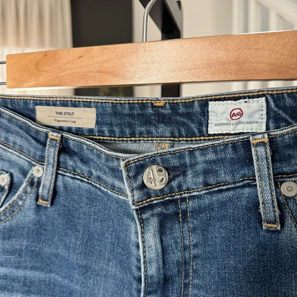 Adriano Goldschmied AG Stilt Cigarette Jean 31R Distressed - Image 12